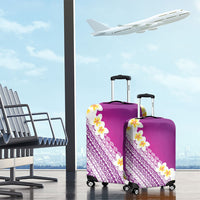 Tahiti Plumeria Tribal Pattern Luggage Cover Wave Style Purple LT05 - Polynesian Pride