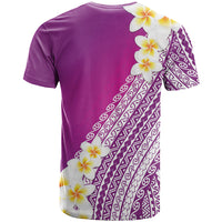 Tahiti Plumeria Tribal Pattern T Shirt Wave Style Purple LT05 - Polynesian Pride