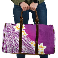 Tahiti Plumeria Tribal Pattern Travel Bag Wave Style Purple LT05 Purple - Polynesian Pride