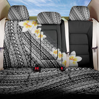 Tahiti Plumeria Tribal Pattern Back Car Seat Cover Wave Style Black LT05 One Size Black - Polynesian Pride