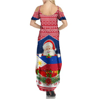 Personalised Philippines Christmas Family Matching Summer Maxi Dress and Hawaiian Shirt Filipino Parol Maligayang Pasko LT05 - Polynesian Pride