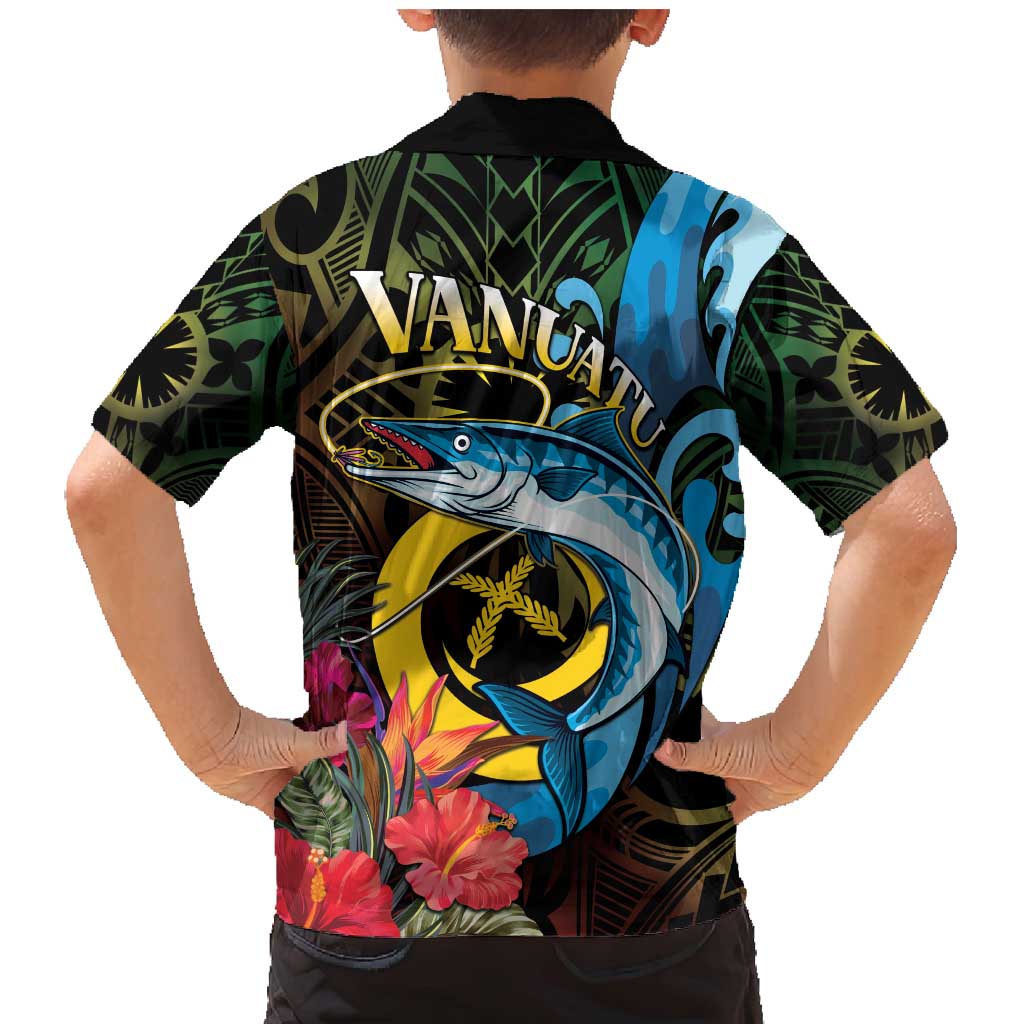 Vanuatu Fishing Family Matching Mermaid Dress and Hawaiian Shirt It's Time To Fish LT05 - Polynesian Pride