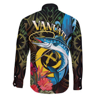 Vanuatu Fishing Family Matching Summer Maxi Dress and Hawaiian Shirt It's Time To Fish LT05 - Polynesian Pride