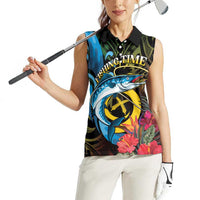 Vanuatu Fishing Women Sleeveless Polo Shirt It's Time To Fish