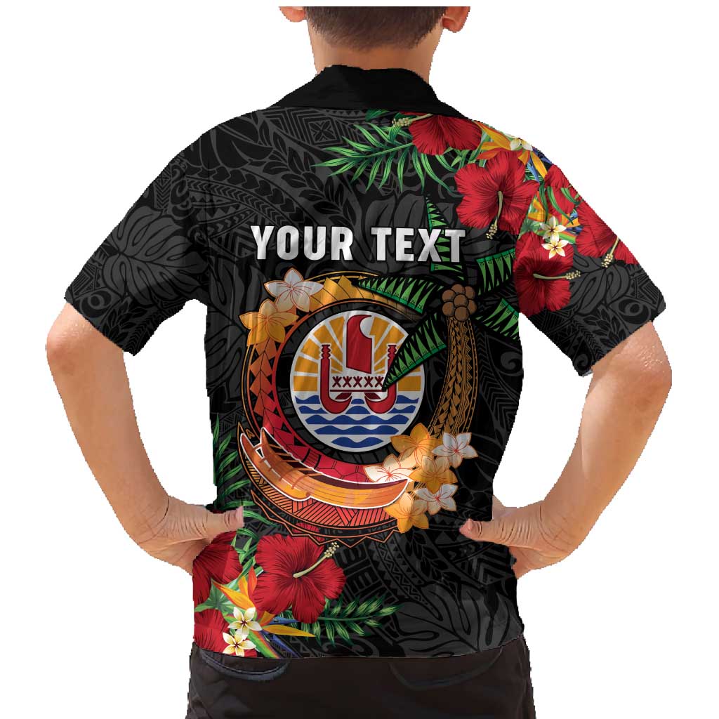 Personalised French Polynesia Outrigger Canoe Race Family Matching Mermaid Dress and Hawaiian Shirt Tropical Vibe LT05 - Polynesian Pride