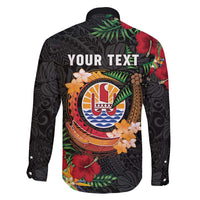 Personalised French Polynesia Outrigger Canoe Race Family Matching Mermaid Dress and Hawaiian Shirt Tropical Vibe LT05 - Polynesian Pride