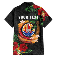 Personalised French Polynesia Outrigger Canoe Race Family Matching Off Shoulder Maxi Dress and Hawaiian Shirt Tropical Vibe LT05 - Polynesian Pride