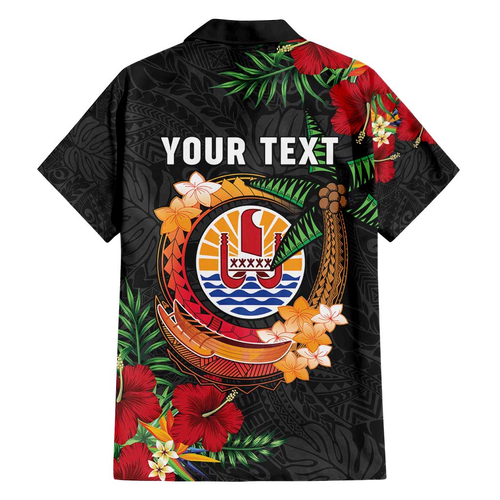 Personalised French Polynesia Outrigger Canoe Race Family Matching Off Shoulder Short Dress and Hawaiian Shirt Tropical Vibe LT05 - Polynesian Pride