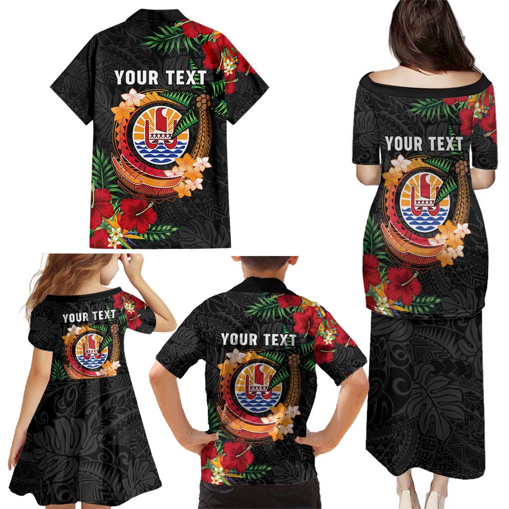 Personalised French Polynesia Outrigger Canoe Race Family Matching Puletasi and Hawaiian Shirt Tropical Vibe LT05 - Polynesian Pride