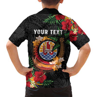 Personalised French Polynesia Outrigger Canoe Race Family Matching Summer Maxi Dress and Hawaiian Shirt Tropical Vibe LT05 - Polynesian Pride