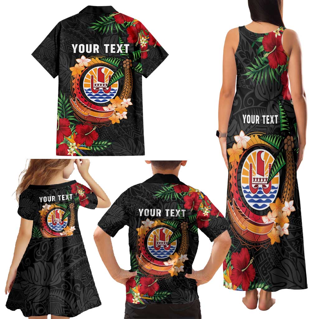 Personalised French Polynesia Outrigger Canoe Race Family Matching Tank Maxi Dress and Hawaiian Shirt Tropical Vibe LT05 - Polynesian Pride