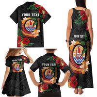 Personalised French Polynesia Outrigger Canoe Race Family Matching Tank Maxi Dress and Hawaiian Shirt Tropical Vibe LT05 - Polynesian Pride