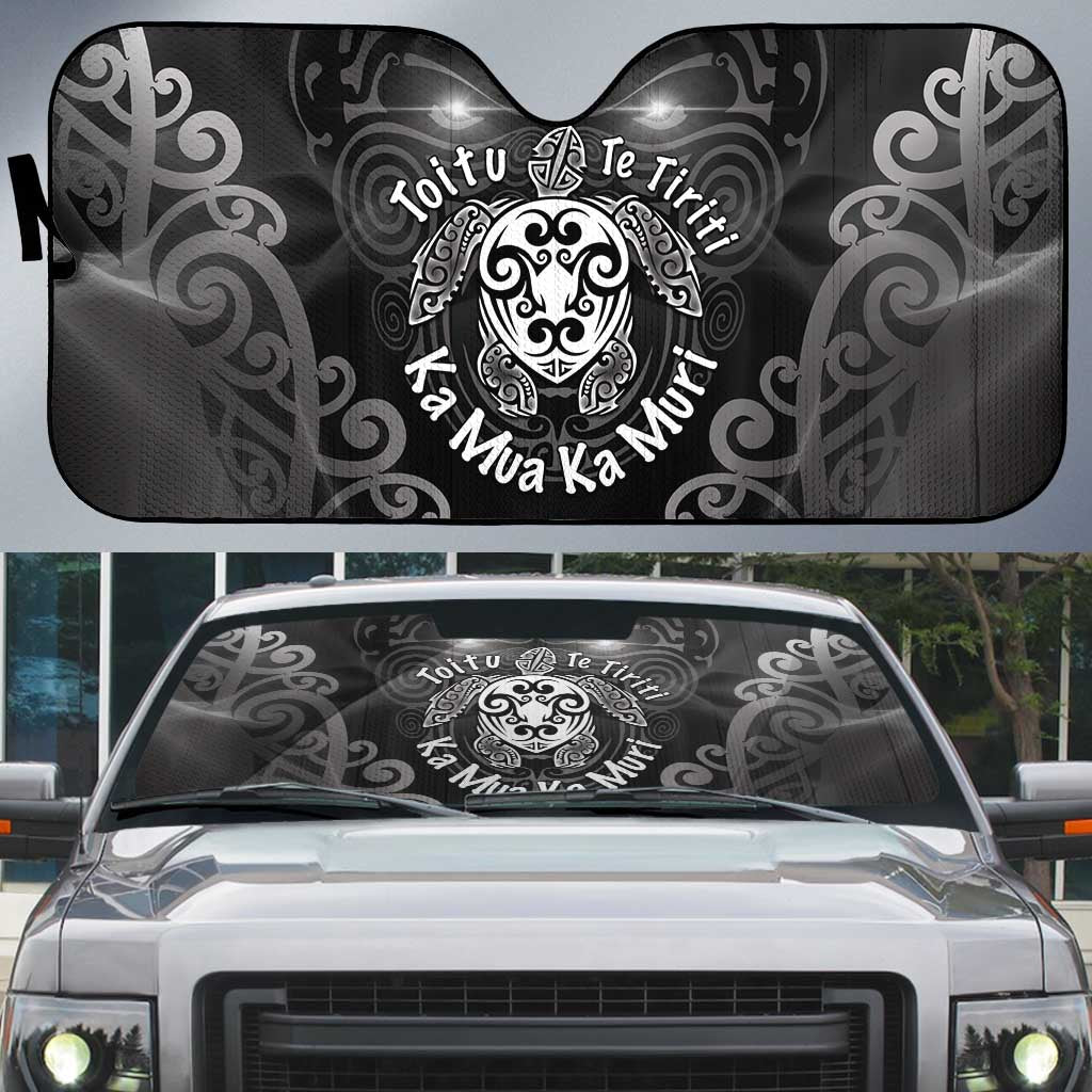 Aotearoa Toitu Te Tiriti Auto Sun Shade Ka Mua Ka Muri
