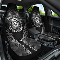 Aotearoa Toitu Te Tiriti Car Seat Cover Ka Mua Ka Muri LT05 One Size Black - Polynesian Pride