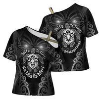 Aotearoa Toitu Te Tiriti Cross Shoulder Shirt Ka Mua Ka Muri LT05 - Polynesian Pride