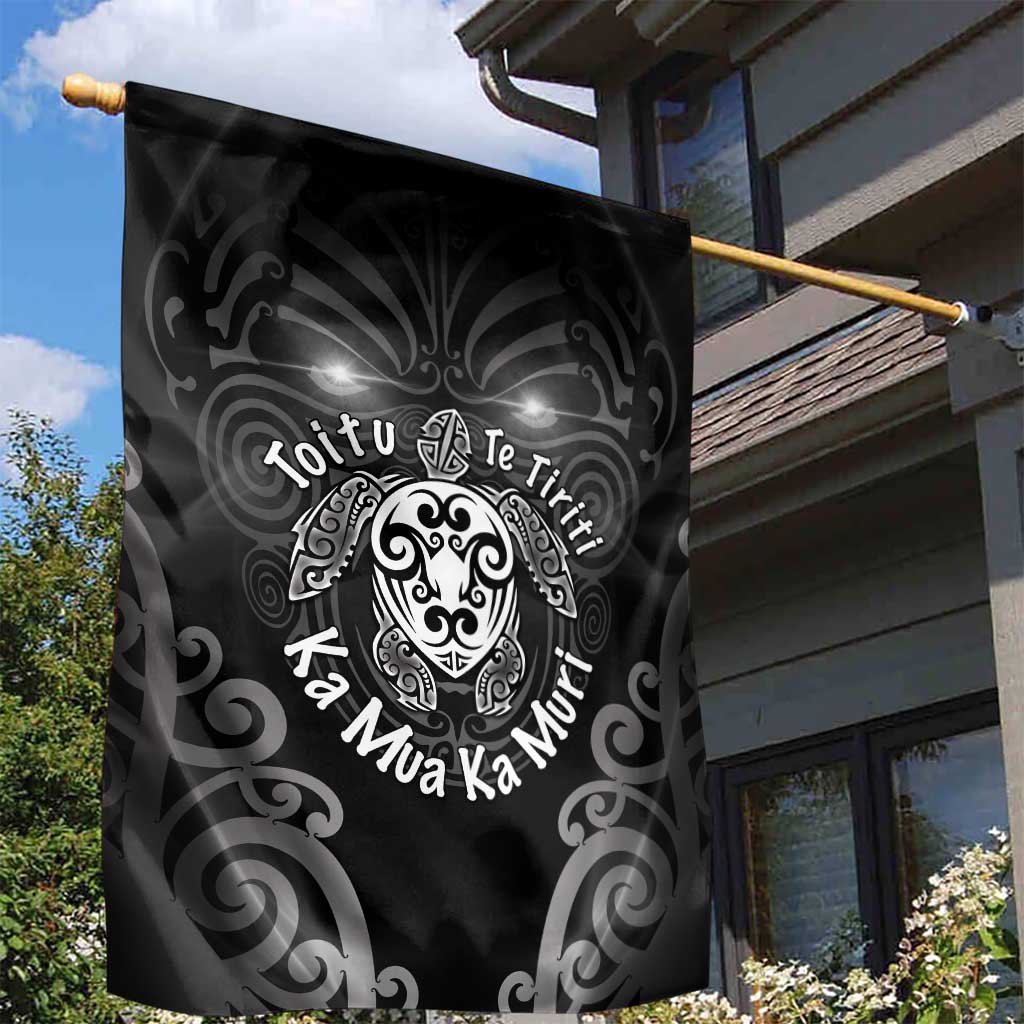 Aotearoa Toitu Te Tiriti Garden Flag Ka Mua Ka Muri