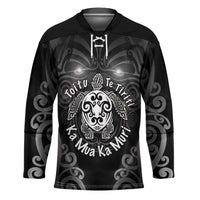 Aotearoa Toitu Te Tiriti Hockey Jersey Ka Mua Ka Muri LT05 Unisex Black - Polynesian Pride