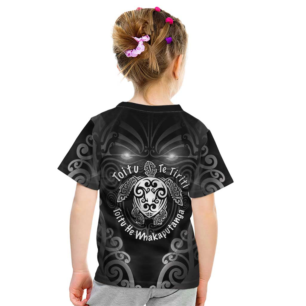 Aotearoa Toitu Te Tiriti Kid T Shirt Ka Mua Ka Muri