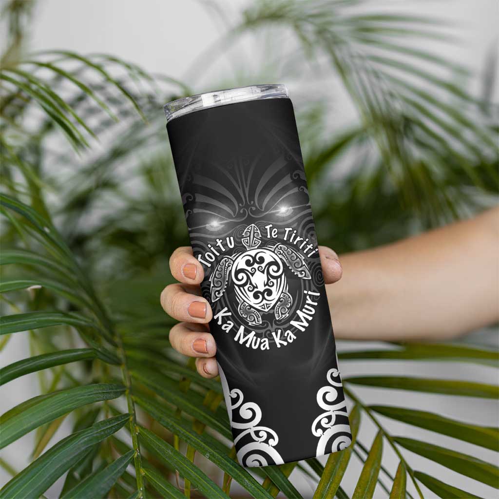 Aotearoa Toitu Te Tiriti Skinny Tumbler Ka Mua Ka Muri LT05 - Polynesian Pride