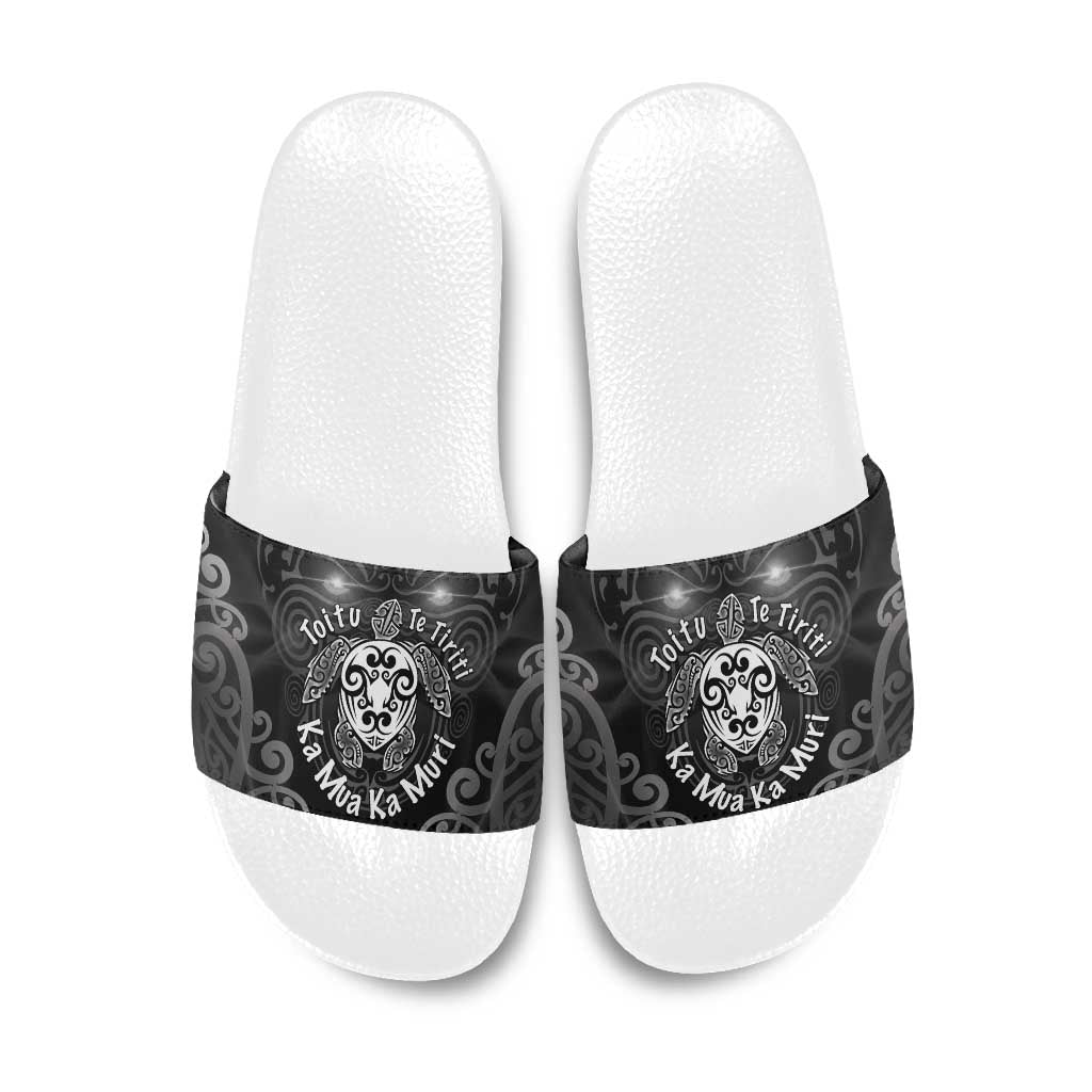 Aotearoa Toitu Te Tiriti Slide Sandals Ka Mua Ka Muri