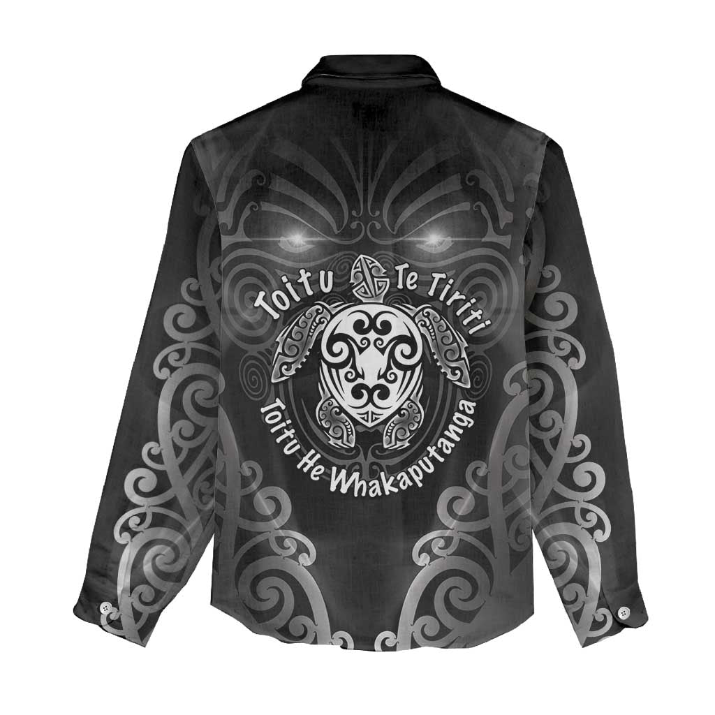 Aotearoa Toitu Te Tiriti Women Casual Shirt Ka Mua Ka Muri LT05 - Polynesian Pride