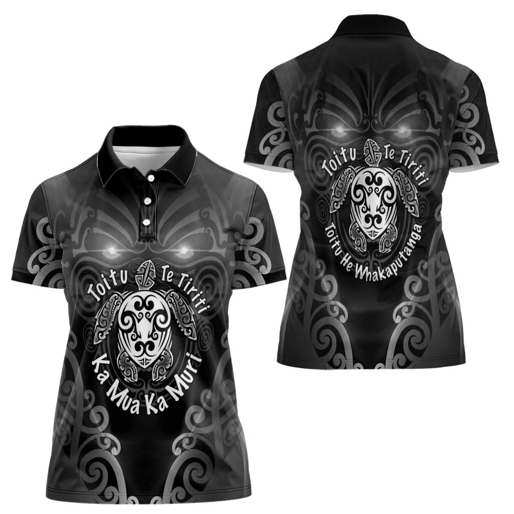 Aotearoa Toitu Te Tiriti Women Polo Shirt Ka Mua Ka Muri LT05 - Polynesian Pride