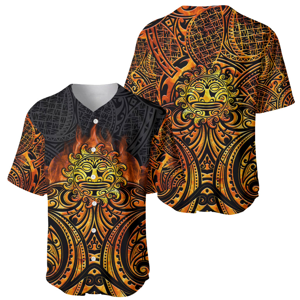 New Zealand Tamanuitera The Sun Baseball Jersey Maori Pattern LT05 - Polynesian Pride