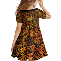 New Zealand Tamanuitera The Sun Family Matching Tank Maxi Dress and Hawaiian Shirt Maori Pattern LT05 - Polynesian Pride