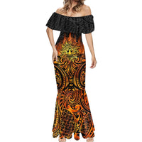 New Zealand Tamanuitera The Sun Mermaid Dress Maori Pattern LT05 - Polynesian Pride