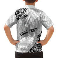 Personalised Polynesia Brain Cancer Family Matching Long Sleeve Bodycon Dress and Hawaiian Shirt No One Fights Alone LT05 - Polynesian Pride