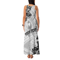 Personalised Polynesia Brain Cancer Family Matching Tank Maxi Dress and Hawaiian Shirt No One Fights Alone LT05 - Polynesian Pride