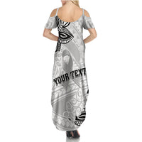 Personalised Polynesia Brain Cancer Summer Maxi Dress No One Fights Alone
