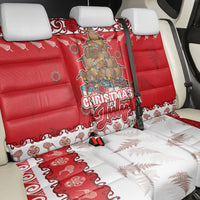 New Zealand Christmas In July Back Car Seat Cover Maori Kiwi Xmas Tree - Red LT05 - Polynesian Pride