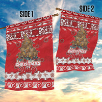 New Zealand Christmas In July Garden Flag Maori Kiwi Xmas Tree - Red LT05 - Polynesian Pride