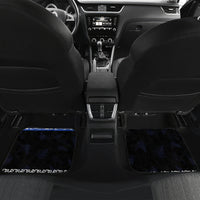 New Zealand July Christmas Car Mats Maori Kiwi Xmas Tree - Blue
