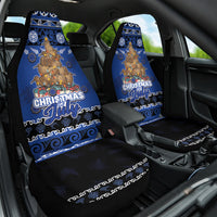 New Zealand July Christmas Car Seat Cover Maori Kiwi Xmas Tree - Blue LT05 One Size Blue - Polynesian Pride