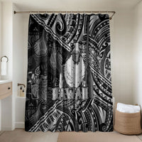 Hawaii King Kamehameha Bathroom Set With Hawaiian Ipu Motifs Black Version
