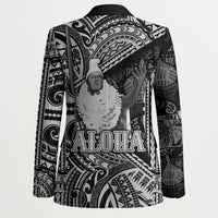 Hawaii King Kamehameha Blazer With Hawaiian Ipu Motifs Black Version