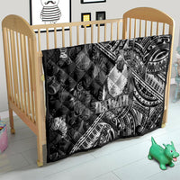 Hawaii King Kamehameha Quilt With Hawaiian Ipu Motifs Black Version