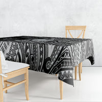 Hawaii King Kamehameha Tablecloth With Hawaiian Ipu Motifs Black Version