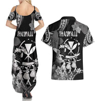 Hawaii Beautiful Hula Dancers Couples Matching Summer Maxi Dress and Hawaiian Shirt With Ipu Keke And Pahu Drum LT05 - Polynesian Pride
