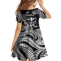 Hawaii Beautiful Hula Dancers Family Matching Off The Shoulder Long Sleeve Dress and Hawaiian Shirt With Ipu Keke And Pahu Drum LT05 - Polynesian Pride