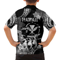 Hawaii Beautiful Hula Dancers Family Matching Off Shoulder Short Dress and Hawaiian Shirt With Ipu Keke And Pahu Drum LT05 - Polynesian Pride