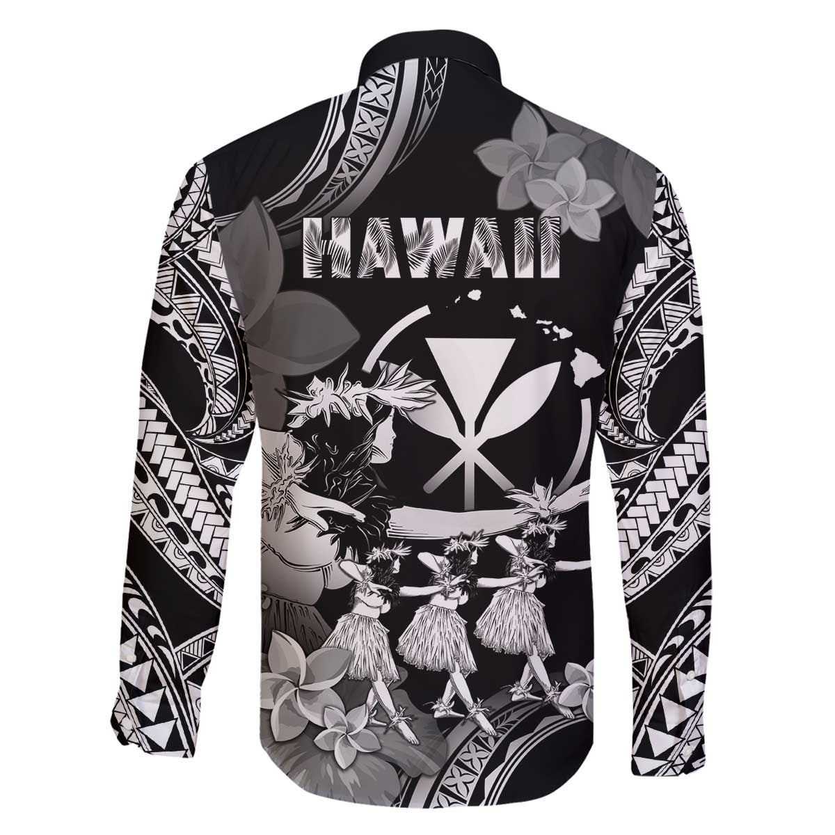 Hawaii Beautiful Hula Dancers Family Matching Off Shoulder Short Dress and Hawaiian Shirt With Ipu Keke And Pahu Drum LT05 - Polynesian Pride