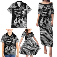 Hawaii Beautiful Hula Dancers Family Matching Puletasi and Hawaiian Shirt With Ipu Keke And Pahu Drum LT05 - Polynesian Pride