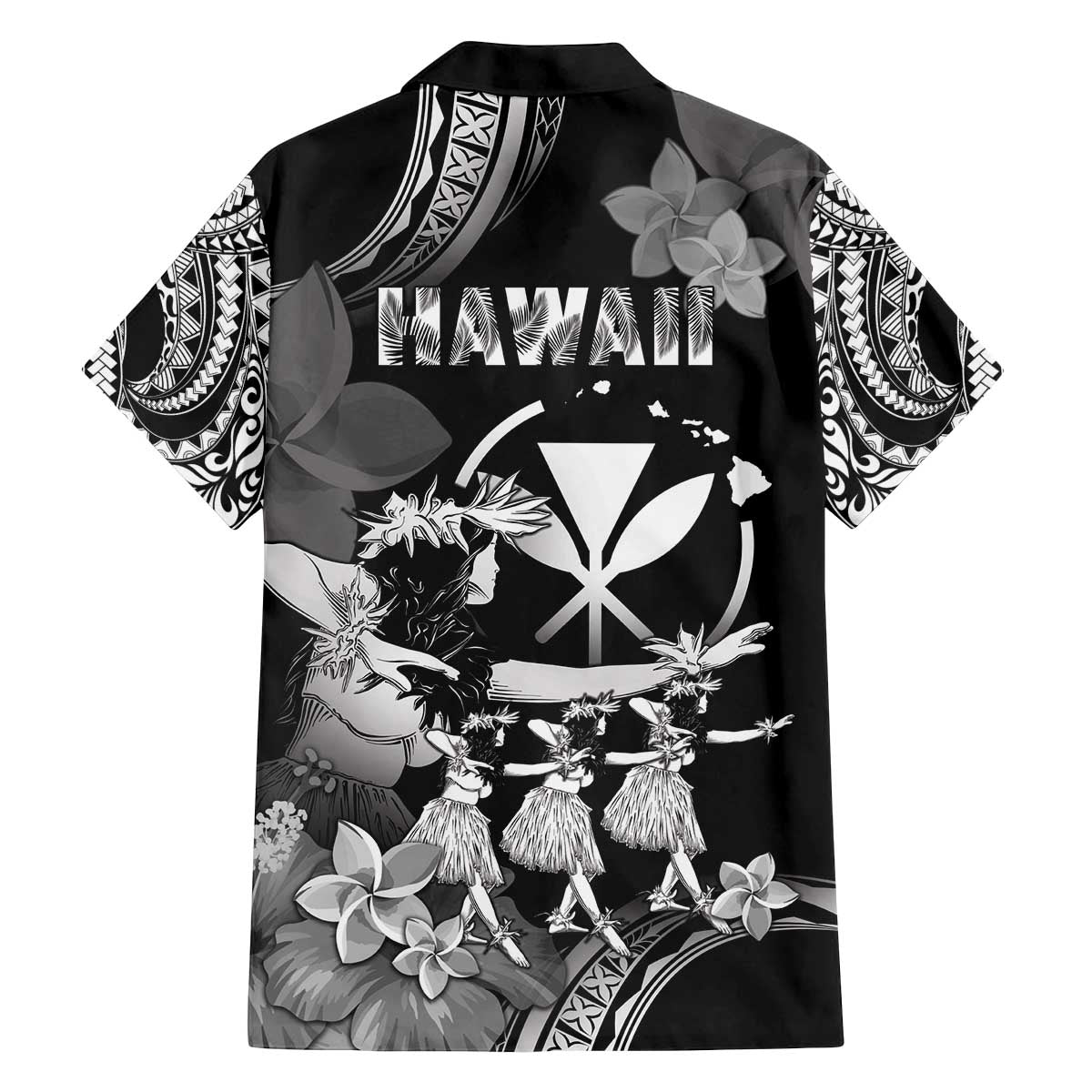Hawaii Beautiful Hula Dancers Family Matching Puletasi and Hawaiian Shirt With Ipu Keke And Pahu Drum LT05 - Polynesian Pride