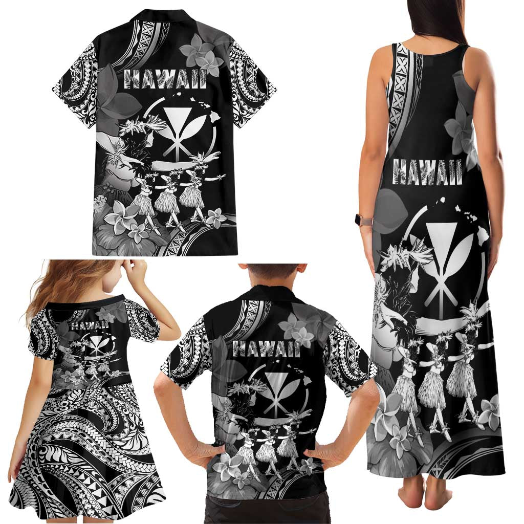 Hawaii Beautiful Hula Dancers Family Matching Tank Maxi Dress and Hawaiian Shirt With Ipu Keke And Pahu Drum LT05 - Polynesian Pride