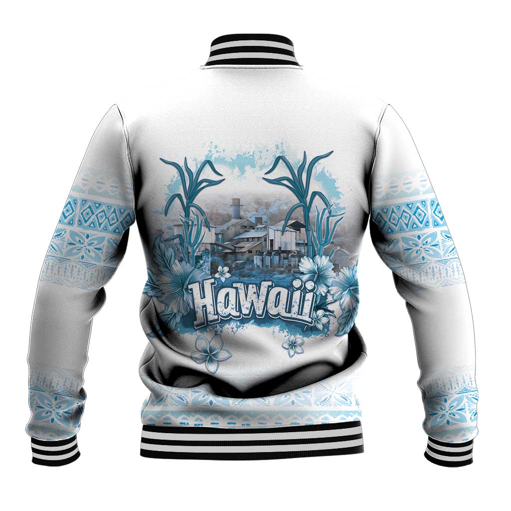 Hawaii Sugar Plantation Baseball Jacket With Hawaiian Tapa Pattern