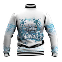 Hawaii Sugar Plantation Baseball Jacket With Hawaiian Tapa Pattern