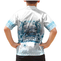 Hawaii Sugar Plantation Family Matching Mermaid Dress and Hawaiian Shirt With Hawaiian Tapa Pattern LT05 - Polynesian Pride